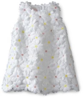 Biscotti Baby Girls Infant Cracy For Daisies Dress, White, 12 Months Clothing