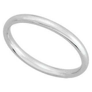 Genuine IceCarats Designer Jewelry Gift 10K White Gold Wedding Band Ring. 02.00 Mm Light Comfort Fit Wedding Band Ring In 10K White Gold Jewelry