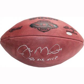 Steiner Sports Joe Montana Signed Super Bowl XIX Logo Football