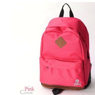 Backapck Women girl lady fluorescent light backpack Nylon Color  Pink BB 035 