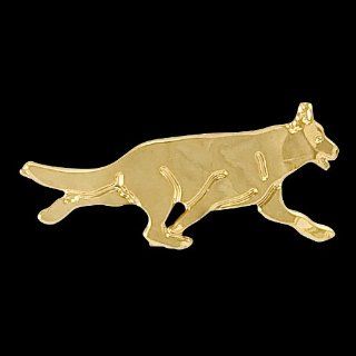 Haute Dauge German Shepherd Dog Gold Plated Small Pin (H121PINC) Jewelry