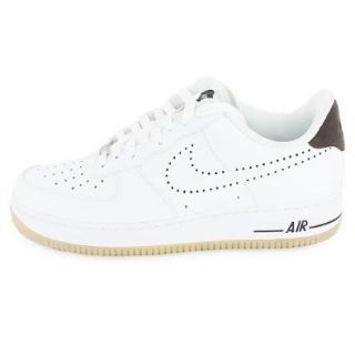 Nike Air Force 1 '07 315122 138 (White/Dark Cinder Gm Lght Brwn) 9 Shoes
