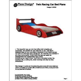 Twin Red Racing Car Bed Woodworking Plans  Design #1RCNG