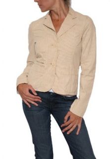 French Connection Women's Striped Blazer in Cream Size 2 $148