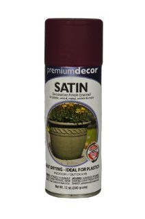 General Paint & Manufacturing PDS 152 Premium Decor Satin Enamel Spray Paint with 360 Degree Spray Tip, Burgundy, 3 Pack