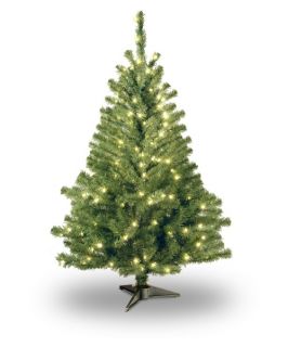 4 ft. Kincaid Spruce Pre Lit Christmas Tree   Clear   Christmas Trees