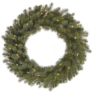 Vickerman 24 in. Pre Lit LED Colorado Wreath   Christmas Wreaths