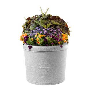 Self Watering 27 Gallon Round Earth Planter   Rolled Rim   Planters