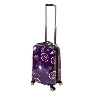 Rockland Luggage 20 in. Polycarbonate Carry On Luggage   Purple Pearl   Luggage