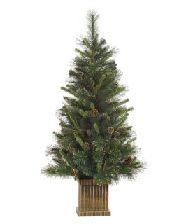 Vickerman Gold Glitter Tip Pine Christmas Tree   Christmas Trees