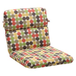 Pillow Perfect 40.5 x 21 Outdoor Multi Colored Polka Dots Chair Cushion   Outdoor Cushions