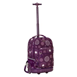 Rockland Luggage 19 in. Rolling Backpack   Purple Pearl   Backpacks