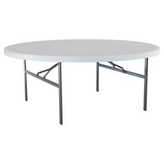 Lifetime 72 in. Round Heavy Duty Banquet Table   White   12 Pack   Daycare Tables & Chairs