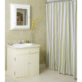 Iris Garden Stripe Shower Curtain   Shower Curtains