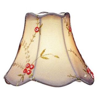 Livex S147 Blue Floral Scallop Bell Clip Chandelier Shade   Lamp Shades