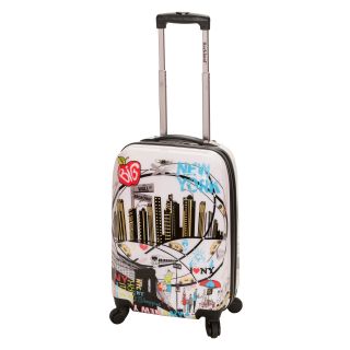 Rockland Luggage 20 in. Polycarbonate Carry On Luggage   New York   Luggage