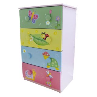 Teamson Design Magic Garden 4 Drawer Chest   Kids Dressers and Chests