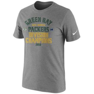 Nike Green Bay Packers 2012 NFC North Division Champions Locker Room T Shirt   Gray
