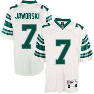 Reebok NFL Equipment Philadelphia Eagles #7 Ron Jaworski White Tackle Twill Throwback Football Jersey
