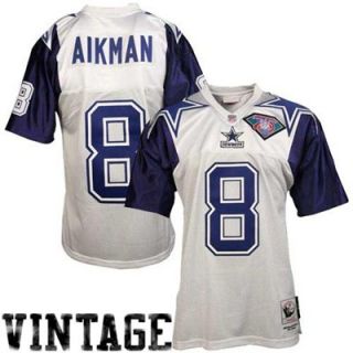 Troy Aikman Navy Dallas Cowboys Autographed Mitchell & Ness Authentic Jersey  with HOF 06 Inscription