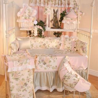 Brandee Danielle Flower Medley 4 Piece Crib Bedding Set   Baby Bedding Sets