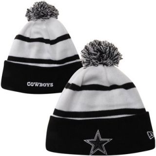 New Era Dallas Cowboys NFL Sport Knit Hat with Pom   Navy Blue/White