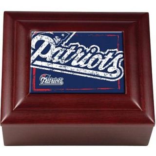 Great American New England Patriots Wood Keepsake Box