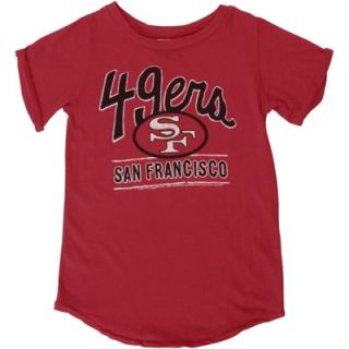 Junk Food San Francisco 49ers Toddler Girls Kickoff T Shirt   Scarlet