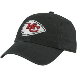 47 Brand Kansas City Chiefs Basic Logo Franchise Fitted Hat   Black