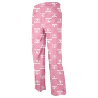 San Francisco 49ers Youth Girls Sleep Pajama Pants   Pink