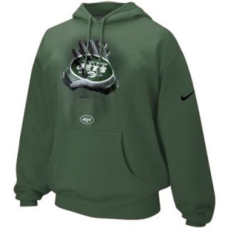 Nike New York Jets Glove Lockup Pullover Hoodie   Green