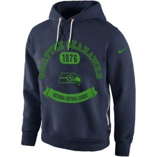 Nike Seattle Seahawks Classic Washed Pullover Hooded Sweatshirt