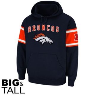 Denver Broncos Passing Game III Hooded Pullover Fleece Big & Tall Hoodie   Navy Blue