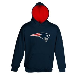 New England Patriots Youth Logo Pullover Hoodie   Navy Blue