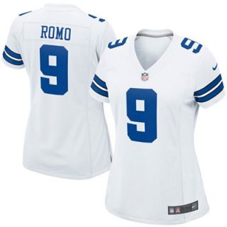Nike Tony Romo Dallas Cowboys Womens Game Jersey   White