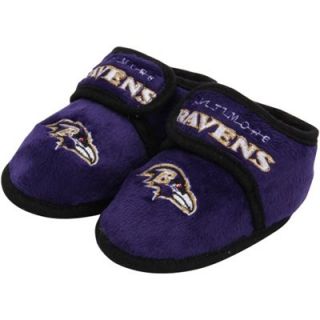 Baltimore Ravens Infant Plush Slippers   Purple