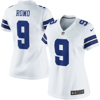 Nike Tony Romo Dallas Cowboys Ladies Limited Jersey   White