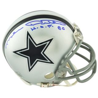 Mike Ditka Dallas Cowboys Autographed Riddell Mini Helmet with HOF 1988 Inscription