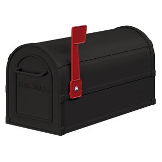 Salsbury Black Heavy Duty Rural Mailbox with Spreader   Set of 2   Mailboxes