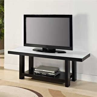 Walker Edison 58 in. Two Tone Modern TV Stand   Black/White   TV Stands