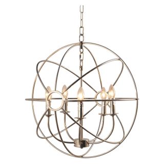 Yosemite Home Decor Shooting Star 5 Light Mini Chandelier   23.6W in.   nickel plated Finish   Chandeliers