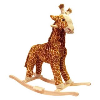 Happy Trails Giraffe Plush Rocking Animal   Rocking Toys