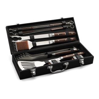 Cuisinart 10 Piece Premium Grilling Set with Case   Grill Accessories