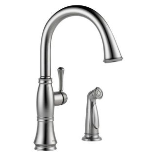 Delta Cassidy 4297 DST Single Handle Kitchen Faucet with Side Spray   Kitchen Faucets