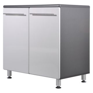 Ulti MATE Starfire Pearl 35.5 in. Garage Base Cabinet with Adjustable Shelf   Cabinets