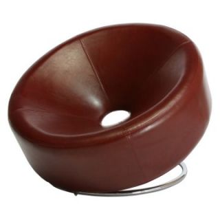 Red Modern Round Chair   Accent Chairs