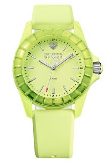 Juicy Couture Sport Crystal Bezel Silicone Strap Watch, 40mm