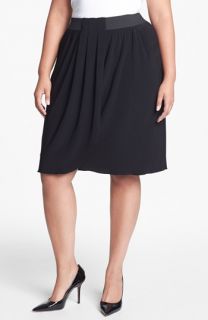 Alex Evenings Draped Jersey Skirt (Plus Size)
