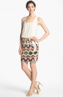 Jessica Simpson Racerback Blouson Sequin Skirt Dress