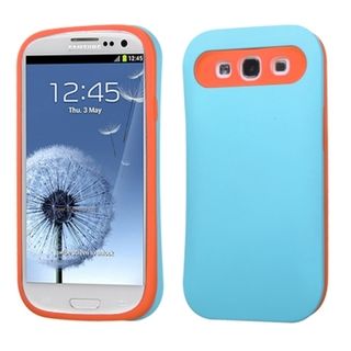 BasAcc Baby Blue/ Orange Card Wallet Case for Samsung Galaxy S III/ S3 BasAcc Cases & Holders